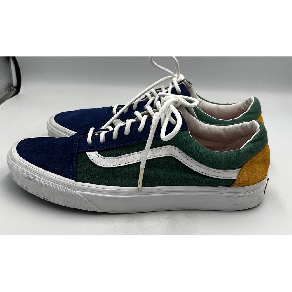 Vans Old Skool Yacht Club Men's 11 Blue Green Red Yellow 2018 Skateboarding